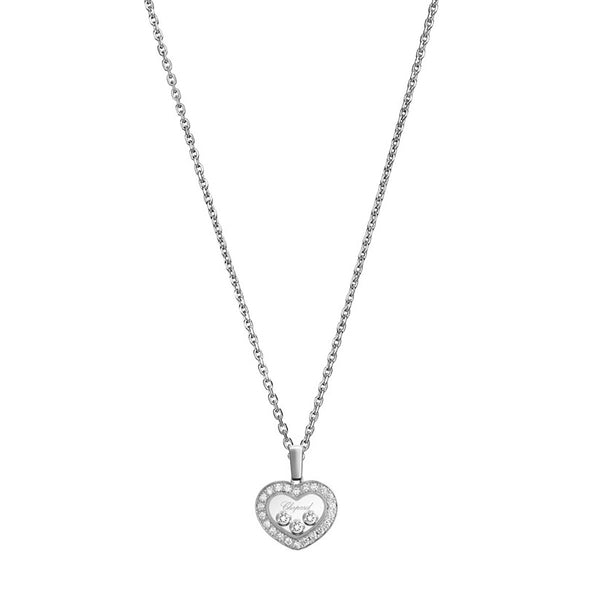 Happy Diamonds Icons Pendant, White Gold, Diamonds